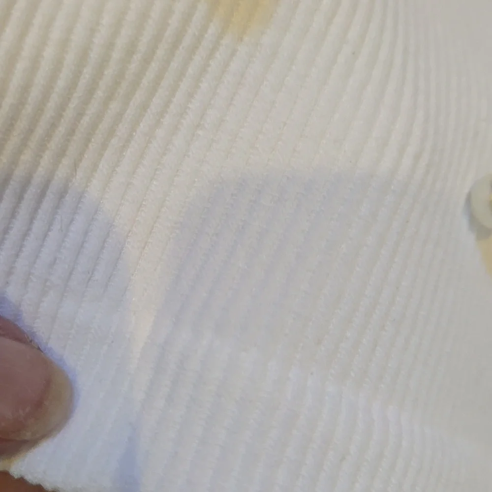 Inner Circle Trendy White Ribbed Bling Accent Tank Top - Picture 2 of 9